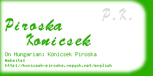 piroska konicsek business card